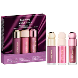 Rare Beauty by Selena Gomez Violet Faves Mini Cheek and Lip Trio Makeup Gift Set