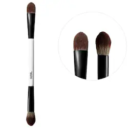 MAKEUP BY MARIO EF1 Dual-Ended Cream & Powder Brush
