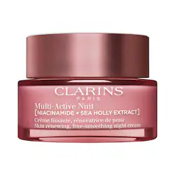 Clarins Multi-Active Night Moisturizer for Lines, Pores, Glow with Niacinamide Cream