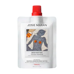 JOSIE MARAN Whipped Argan Oil Refillable Firming Body Butter Jar – Topless Tangerine Lotion - Image 2