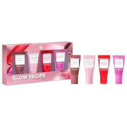 Glow Recipe Glass Balm Mini Lip Glass Balm 4 pc. Gift Set for 12 hour Hydration & Shine