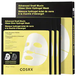 COSRX Advanced Snail Mucin Glass Glow Hydrogel Mask for Hydration and a Dewy Glow-3 Masks